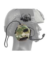 Тактичні активні навушники з кріпленнями для шолому - мультикам